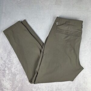 Lululemon ABC Pants Mens 33x27 Olive Green Tech 5 Pocket Golf Stretch Chino